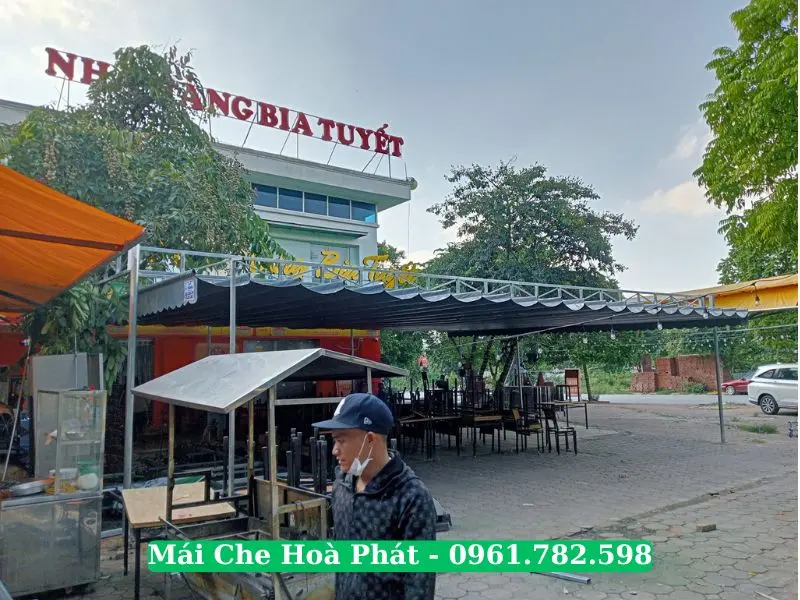 Công trình bạt xếp quán nhậu tại Quảng Ninh