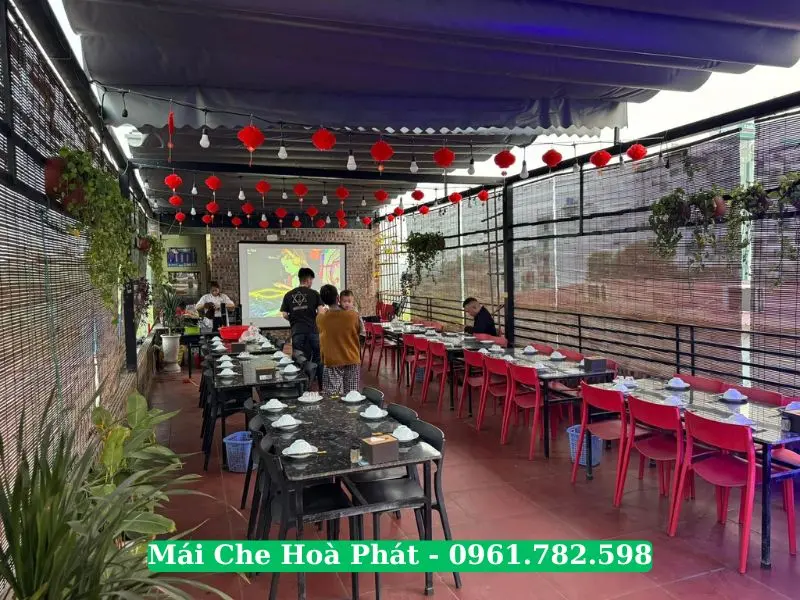 Mái che nhà hàng tại Hà Đông