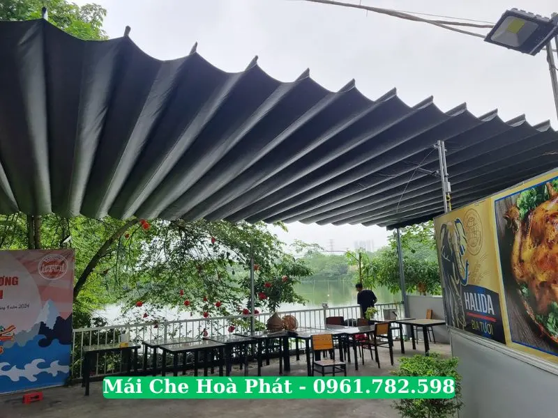 Công trình mái xếp quán bia tại Thanh Oai