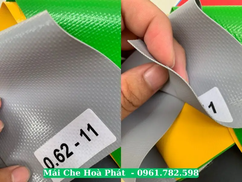 Chi tiết vải bạt mái xếp cao cấp