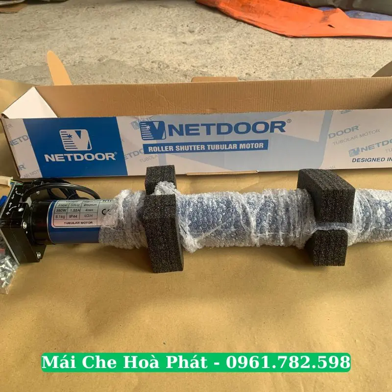 Motor kéo mái che dạng ống