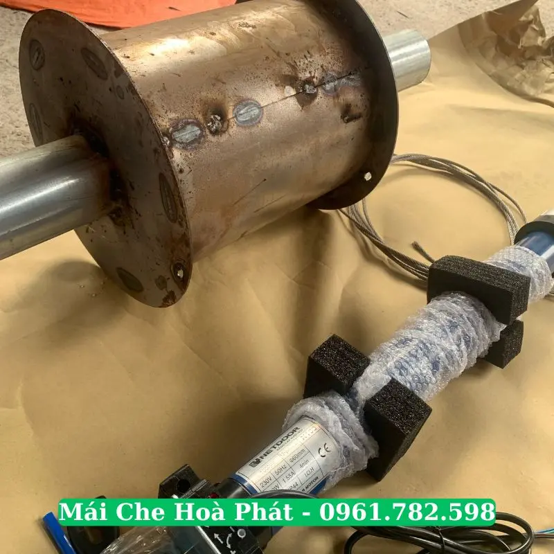 Motor mái xếp xưởng Hoà Phát