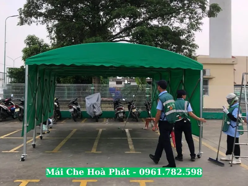 Nhà bạt che ô tô tại GHTK Mỹ Đình