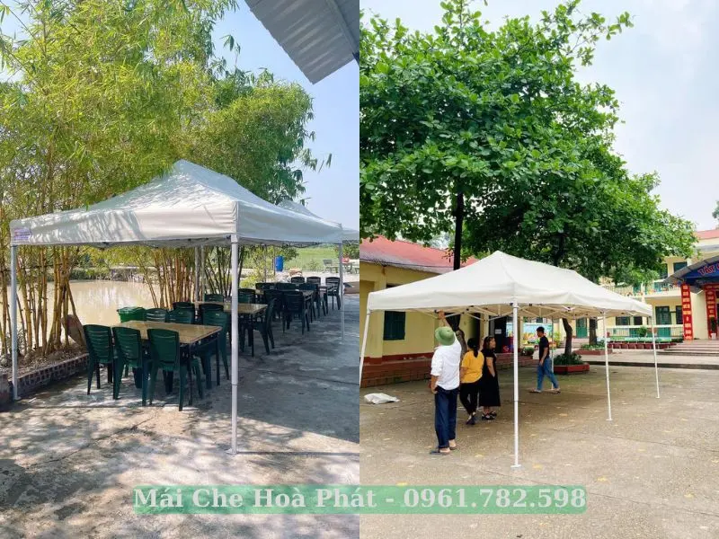 Mẫu nhà bạt lều di động Hoà Phát