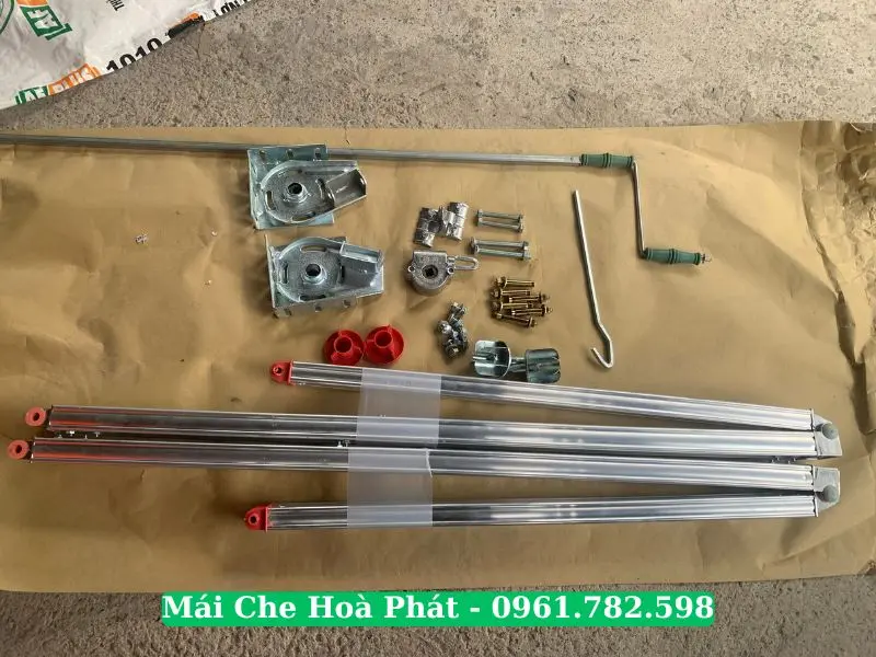 Bộ phụ kiện mái hiên quay tay