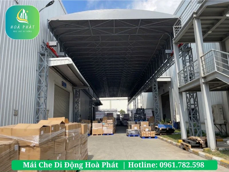 Bạt Myung Sung sử dụng làm mái vòm bạt tự động