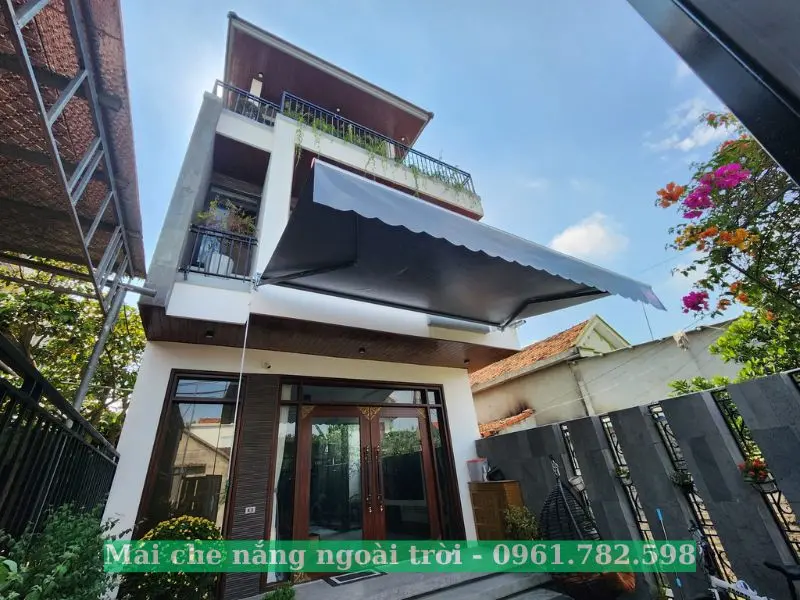 Mái hiên quay tay di động