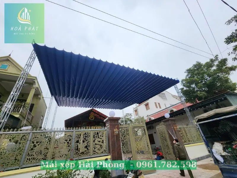 Mái bạt xếp hiên nhà tại Hải Phòng