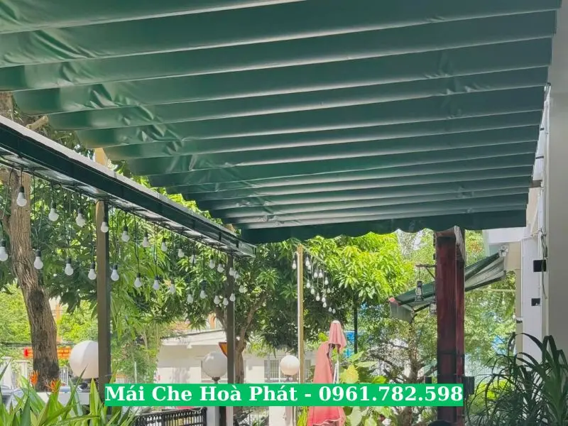Thay bạt xếp quán cafe tại Hà Nội