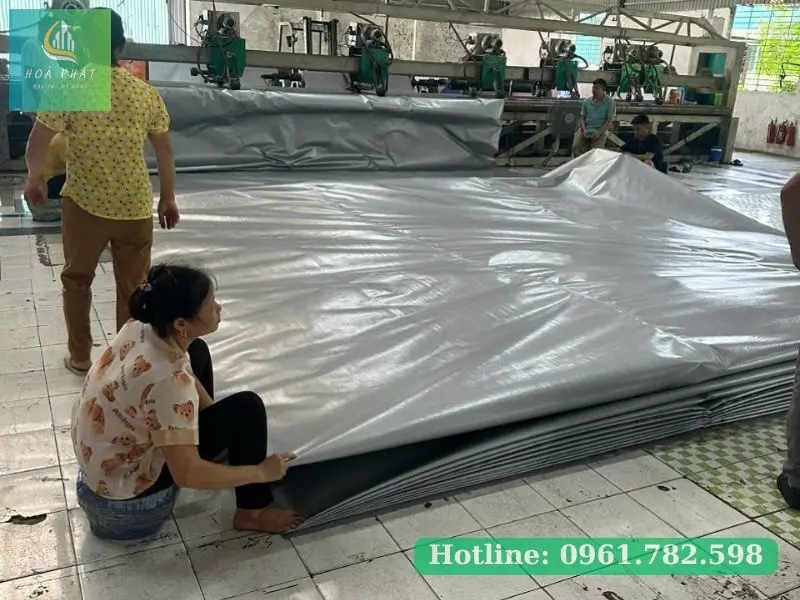Xưởng gia công bạt trắng Hoà Phát