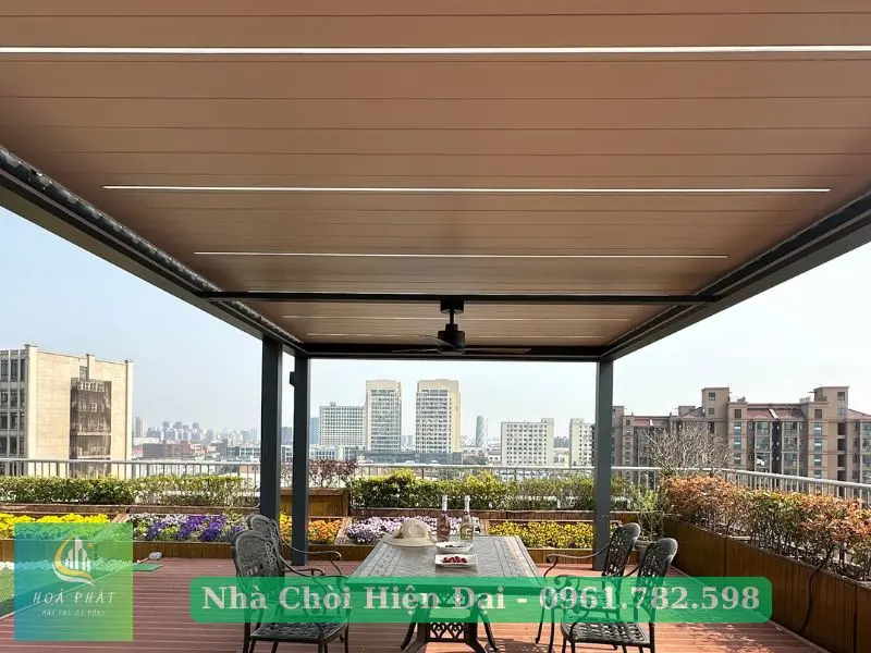 Nhà chòi hiện đại, thông minh trên tầng thượng