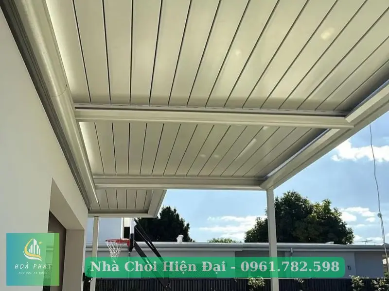 Mẫu nhà chòi nhôm trượt tự động