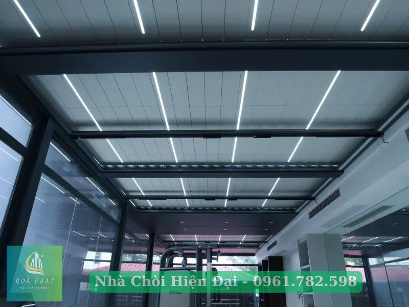Nhà chòi hiện đại hợp kim nhôm có đèn led