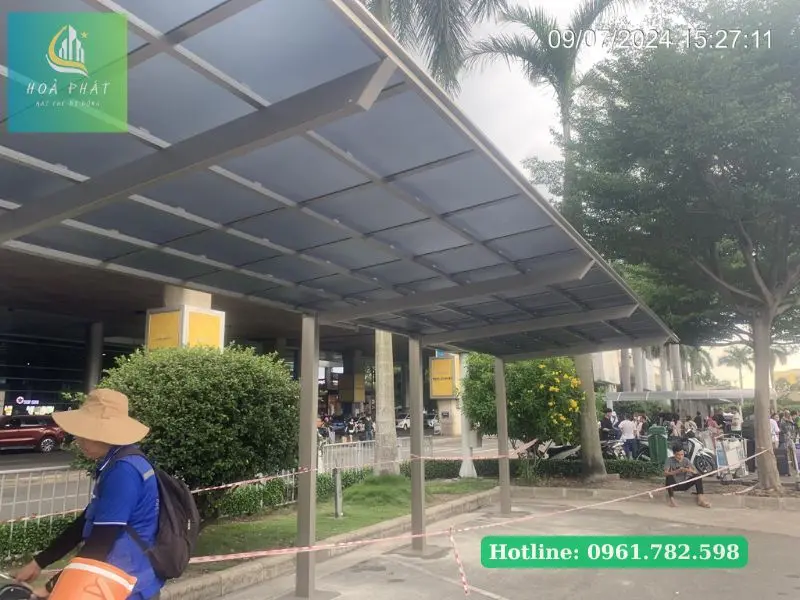Công trình mái che xe ô tô tại Hải Phòng