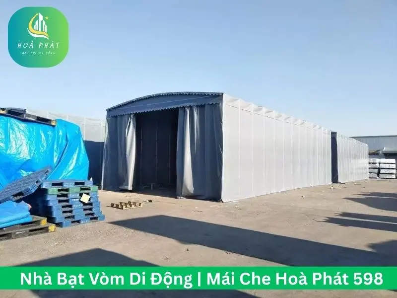 Nhà vòm di động là kho chứa hàng hoá tạm