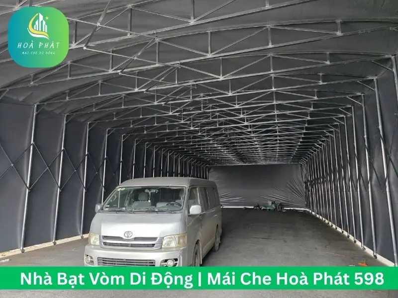Nhà vòm bạt xếp kéo đẩy