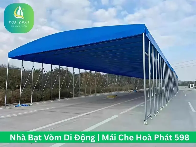 Công trình nhà bạt vòm kéo đẩy khu bốc xếp hàng