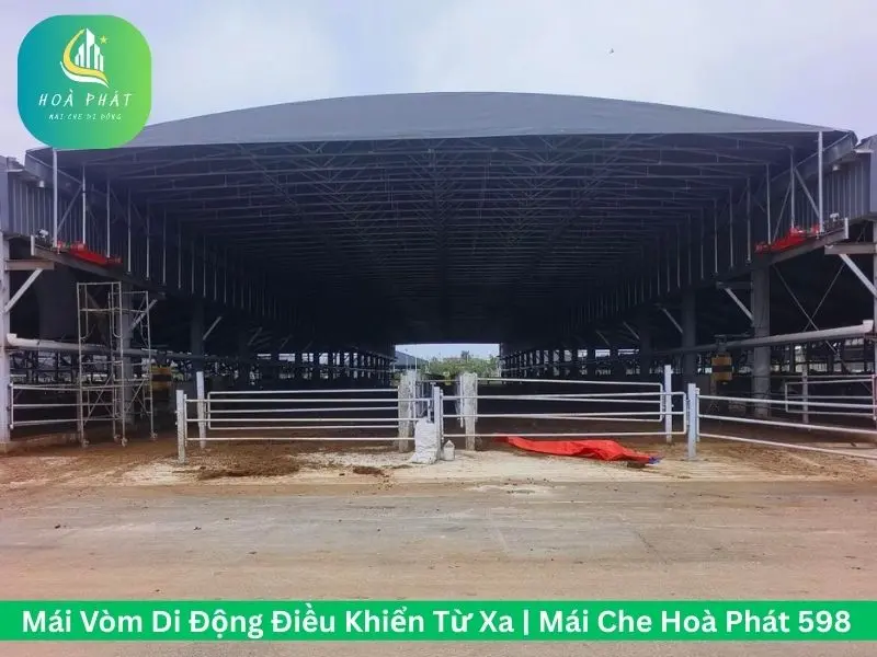 Giá mái vòm bạt xếp tại Hoà Phát 598